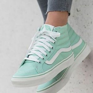 VANS Sk8-hi high top mint colored vans